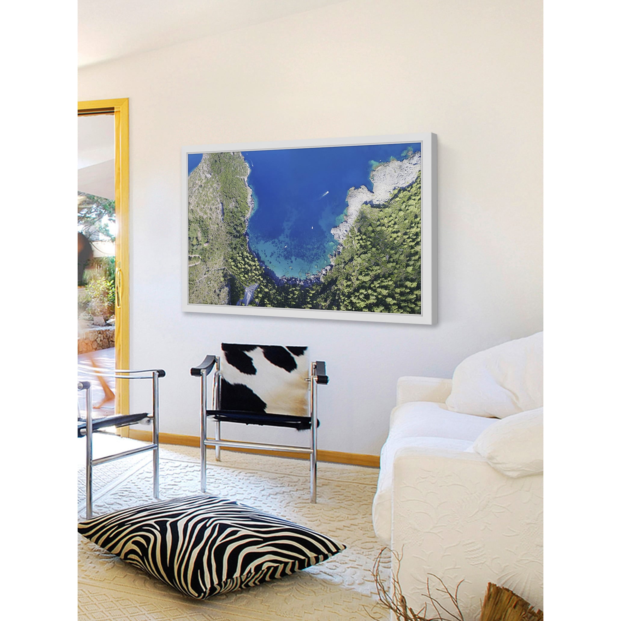 Marmont Hill "Lagoon Splash" by Alfredo Framed Painting Print