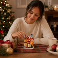 thumbnail image 7 of Gunhay Battery Powered Christmas Village House Decoration with LED Light, E, 7 of 7