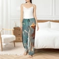 thumbnail image 4 of Balery Starry Sky Cloud Fox Pantalones de pijama para mujer, pijamas ultraligeros, pantalones de estar por casa-X-Large, 4 of 6