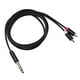 thumbnail image 2 of 1 unidad de 6,35mm a 2RCA Cable RCA Cable de Audio estéreo para mezclador amplificador 1,5 M 15 millones Yuyangstore Macho a dos RCA, 2 of 8