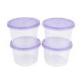 thumbnail image 2 of Prichos Contenedores Redondos de Plástico con 4 piezas de 700 ml ., 2 of 3
