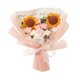 thumbnail image 5 of Ramo de flores de ganchillo, girasol, flor artificial, decoración de escritorio, hecho a mano Rosa, 5 of 9