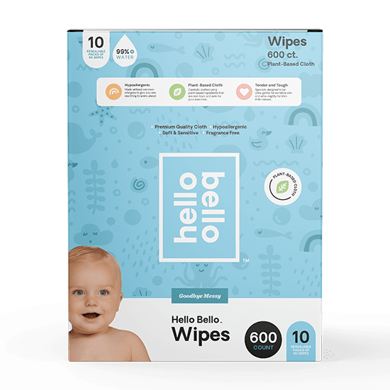 Hello Bello Baby Wipes, Unscented, 600 Count