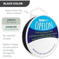 thumbnail image 3 of The Beadsmith Opelon Stretch Cord – Elastic Beading Fiber, Black, 1.2 mm, 25 m (82 ft) Spool, 3 of 8