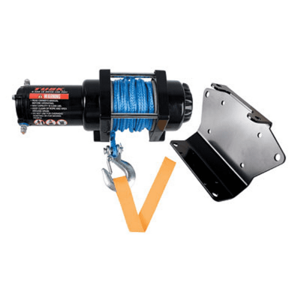 Winch With Synthetic Rope And Mount Plate 3500 Lb Compatible With Polaris Sportsman 850 Xp Efi 15 Walmart Com Walmart Com