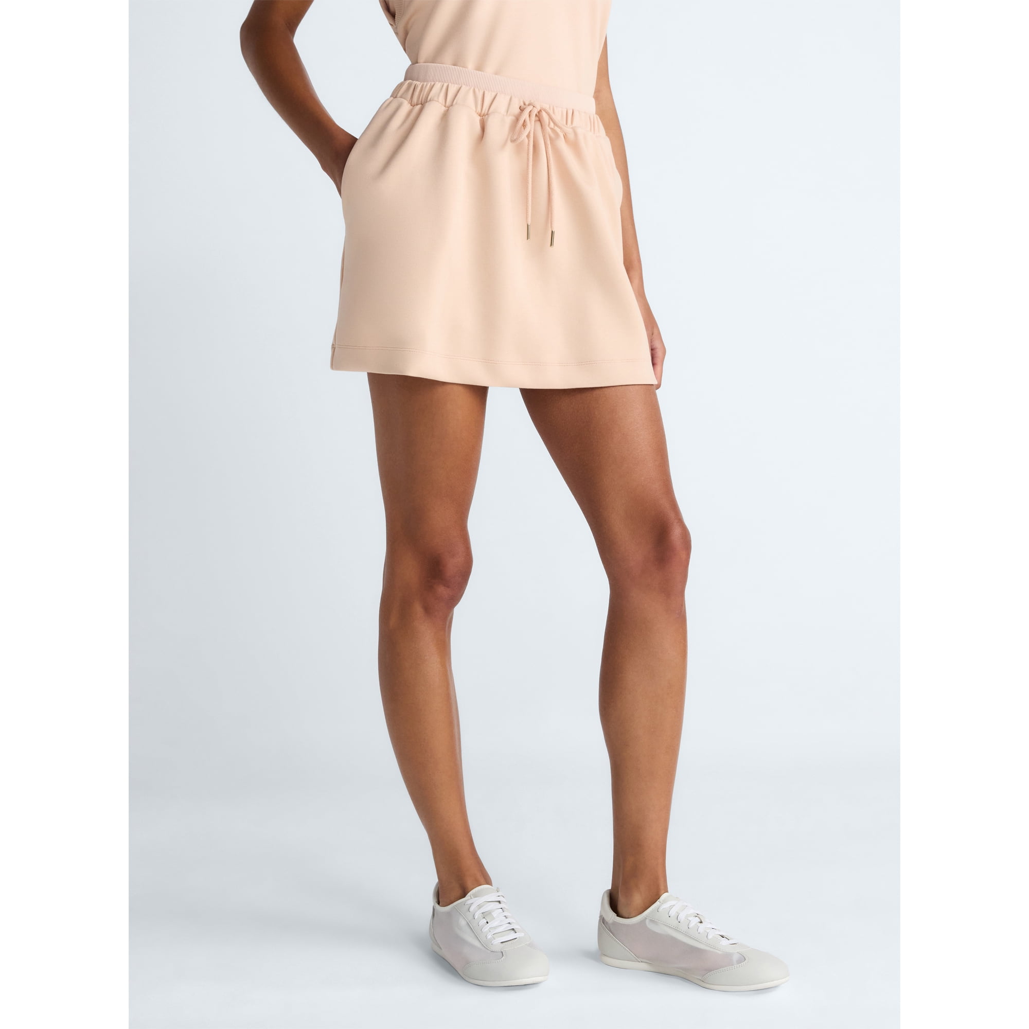 Scoop Women's and Women's Plus Scubaknit Double Waistband Skort, Sizes XS-4X