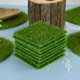 thumbnail image 4 of Artificial Grass Mat Carpet Simulation Lawn Turf Miniature Landscape Scene DIY Home Decoration Garden Green Fake Plants 4pcs 10cm, 4 of 6