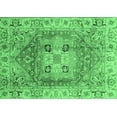 thumbnail image 1 of Ahgly Company Indoor Rectangle Abstract Emerald Green Modern Area Rugs, 7' x 10', 1 of 4