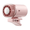 thumbnail image 1 of Lipstore Car Clip on Air Conditioner Fan Mini Cooling System for Auto Vehicle Strong Clip 360 Rotation for Camping Beach Daily Commute Pink, 1 of 8