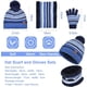 thumbnail image 4 of Conjunto de gorro, bufanda y guantes cálidos para niños 3 en 1, conjunto de gorro, bufanda y guantes de punto térmico, conjuntos de accesorios de invierno, conjunto de bufanda y guantes con, 4 of 5