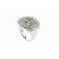 thumbnail image 3 of Classic and Modernistic form of Expression TheJewelryHut Italian Vintage inspired style Diamonds in Silver and Gold Ring, 3 of 3