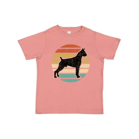 

Inktastic Boxer Dog Vintage Silhouette Gift Toddler Boy or Toddler Girl T-Shirt