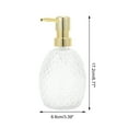 thumbnail image 4 of Unique Bargains 1 Pc Durable Pineapple-shaped Soap Dispenser 11.84oz Clear Gold Tone, 4 of 6