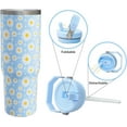 thumbnail image 3 of Daisy Gifts Tumbler for Women Girls, Stainless Steel 30oz Tumbler with Top Handle and Flip Straw, Daisy Flowers Cup Mug, Floral Lover Leakproof Water Bottle Birthday Gift Idea for Him Her, 3 of 6