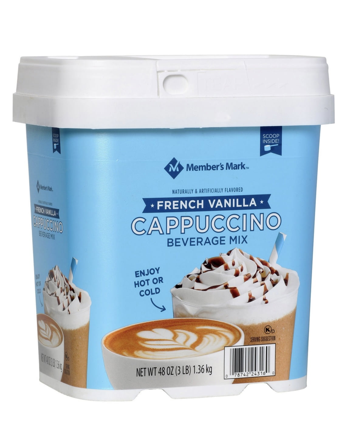 M.M  French Vanilla Cappuccino Beverage Mix (48 oz.)