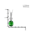 thumbnail image 4 of JewelersClub Silver Necklaces for Women –Silver Necklace for Women .925 Sterling Silver – Chrome Diopside Necklace Centerpiece, White Diamond Accents – Hypoallergenic Pendant, 4 of 4