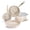 Taupe, variant on Chef Power 7 Pcs Ceramic Cookware Sets, Non-Stick Pots and Pans Set with Stainless Steel Handles, Dishwasher and Oven Safe, Light Purple with Light Gold Handles