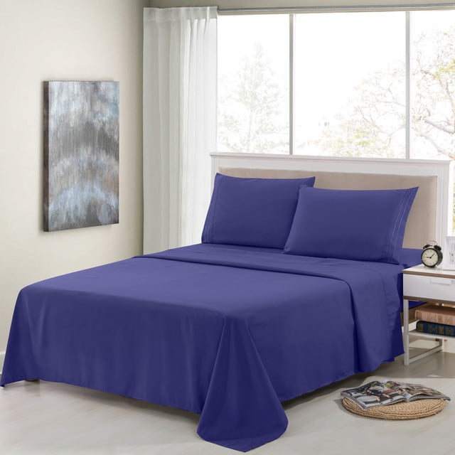 Details about   Queen size Light Blue Microfiber Flat Sheet ~ Flat Sheet Only! 