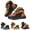 Black, variant on Women's Platform Fashion Sneakers Chunky Winter Dad Walking Shoes Arch Support Running Hiking Ankle Boots with Side Zipper Black 6