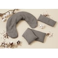 thumbnail image 3 of Bucky Linen Hot/Cold Neck Wrap, Natural Buckwheat Seed Filling, Hypoallergenic, 3 of 5