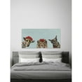 thumbnail image 5 of MARMONT HILL Unconventional Trio Blue' Painting Print on Wrapped Canvas - Multi-Color 60 x 30, 5 of 5