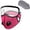 E003- Hot Pink, variant on Black Breathable Cycling Face Cover, Cloth Face Mask, Nose Filters for Dust, Reusable Carbon Filter Dust Mask, 1 All-Black Protective Mask + 10 Carbon Activated Filter Pads, Size