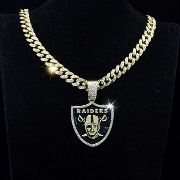 Men Women Hip Hop New Pirate Shield Pendant Necklace 15mm Crystal Cuban Chain HipHop Iced Out Bling Necklaces Fashion Charm Jewelr