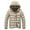 Khaki, variant on Men's Down Fill Winter Jacket Detachable Hooded Zip Up Coat with Zippered Pockets for Cold Weather
