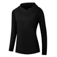 thumbnail image 6 of Womens Sun Protection Hoodies Long Sleeve Shirts Quick Dry Breathable Fishing Hiking Rash Guard Athletic Pullover Tops S-2XL, 6 of 6