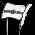 thumbnail image 2 of AKDY 9" Rectangular Shower Head with 4 Multi-Function Modes and Wand Combo in Titanium Silver, 2 of 11