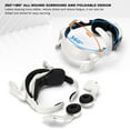 thumbnail image 5 of Oculus/Meta Quest 2 Compatible Design Halo Headband, Oculus Quest 2 Compatible Adjustable Headband and Ear Muffs Accessory, Enhances Support and Game Immersion, Reduces Stress on VR Headset, 5 of 5