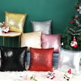 thumbnail image 3 of PiccoCasa 2 Pcs Sparkling Sequin Throw Pillow Covers 18" x 18'' Gold, 3 of 8
