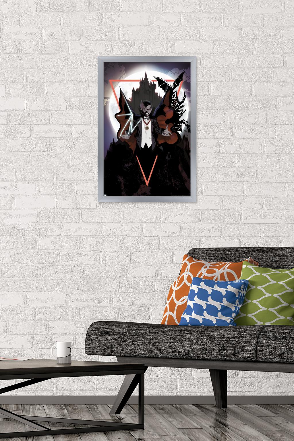 Dracula - Illustration Wall Poster, 14.725" x 22.375" Framed