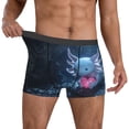 thumbnail image 2 of Cauagu Heart Axolotl Print Boxer Briefs for Men,Comfortable Breathable Men's Underwear Moisture Wicking Underpants -Large, 2 of 8