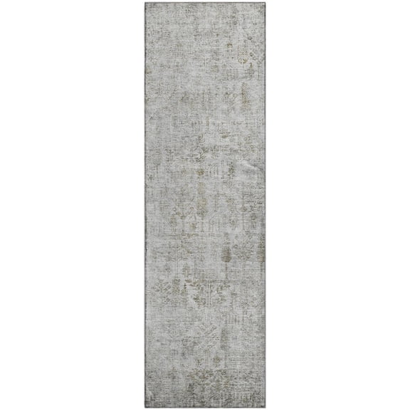 Dalyn Rugs Premium Machine Washable Mayfield AMF1092 Silver 2'3" x 7'6" Runner Rug