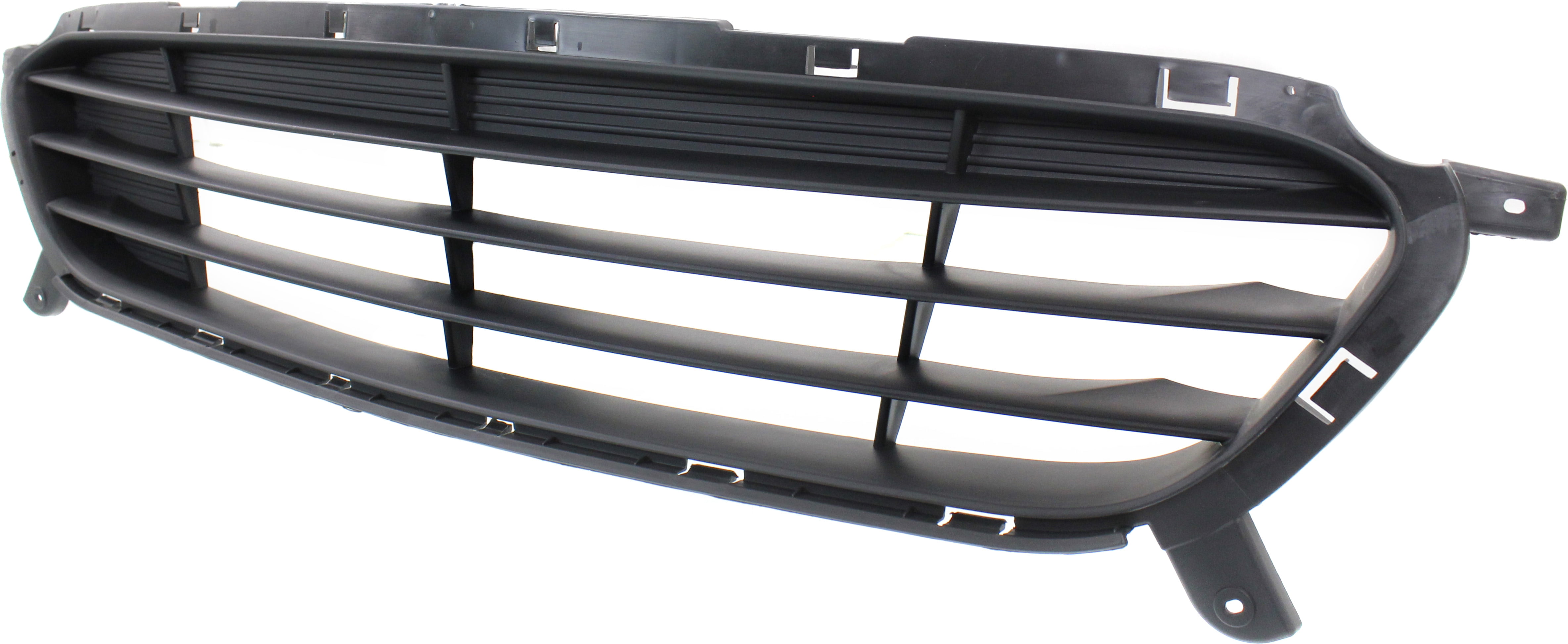 Bumper Grille Compatible With 2014-2017 Hyundai Accent Front Textured Gray