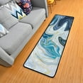 thumbnail image 5 of Kitchen Rugs and Mats Non-Skid Washable Runner Rugs Blue Gray Passionate Marble Long 72x24 inch for Floor Cushioned Hallway Entryway Indoor 2x6, 5 of 7