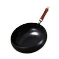 thumbnail image 4 of Fiocias 9.45" Wok Pan Multifunctional Manual Forging Iron Pan for Camping Home and Hotel without lid, 4 of 9