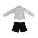thumbnail image 1 of Conjunto de camisa y pantalones cortos para muñeca en miniatura a escala 1:12, decoración, regalos, cosplay, cuerpo de muñeca, accesorios resistentes Camisa blanca, 1 of 10