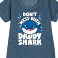 thumbnail image 3 of Baby Shark - Don't Mess With Dadday Shark - Toddler And Youth Girls Fleece Dress, 3 of 6