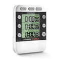 thumbnail image 2 of Digital Dual Kitchen Timer, 3 Channels Count Up/down Timer, Triple Cooking Timer, Large Display, Lo A, 2 of 4