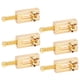 thumbnail image 3 of Sillines de guitarra con puente de rodillos, piezas de reparación de guitarra (dorado), 6 uds., 3 of 9