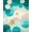 Teal, Pattern 6, variant on ODIKA 4'x6' Machine Washable Non-Slip Area Rug, Sea Wave Pastel for Relaxation Spaces High Traffic Rug, Blue, 2980