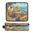 thumbnail image 4 of Hair Tools Storage with Heat Resistant Mat- Seaside Pattern Printed Curling Iron Travel Bag/Flat Iron Case for Women, 4 of 8
