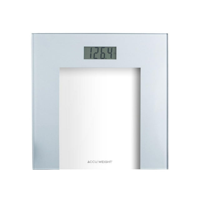 Accuweight 400 lb Digital Glass Weighing Scale, tempered glass