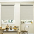 thumbnail image 3 of Keego No Drill Cordless Roller Shades No Tools Blinds Tension Blackout Roller Shades for Window Easy to Install Custom Size Shades (Beige Blackout, 39.5"W x 42"H), 3 of 9