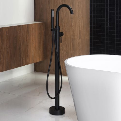 WOODBRIDGE WOODBRIDGE Single Handle Floor Mounted Freestanding Tub Trim