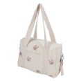 thumbnail image 2 of Bolsa de almacenamiento multifuncional para cochecito de bebé, con cremallera, bordada, reutilizable, para pañales, con diseño de conejo, 2 of 14