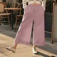 thumbnail image 5 of Womens Casual Pants Wide Leg Pants for Women Women's Casual Pants High Waisted Wide Leg Cropped Trousers for Everyday Wear and Outdoor Activities, 5 of 6