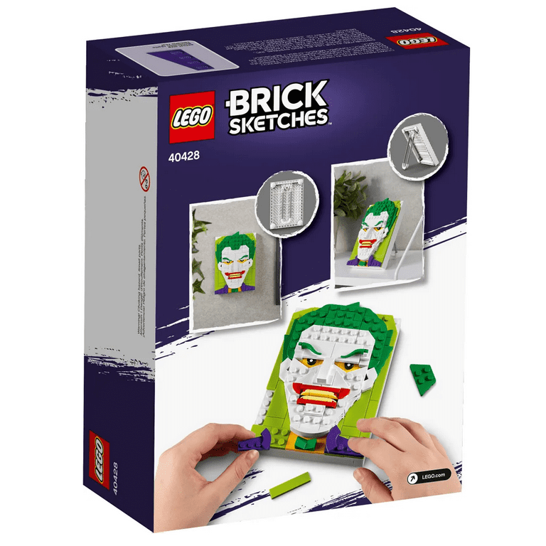 vedhæng log stå på række LEGO Brick Sketches The Joker 40428 - Walmart.com
